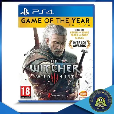The Witcher 3 Wild Hunt Game of The Year Edition Ps4 แผ่นแท้มือ1!!!!! (Ps4 games)(Ps4 game)(เกมส์ Ps.4)(แผ่นเกมส์Ps4)(The witcher III Ps4)(The witcher wild hunt 3 Ps4)