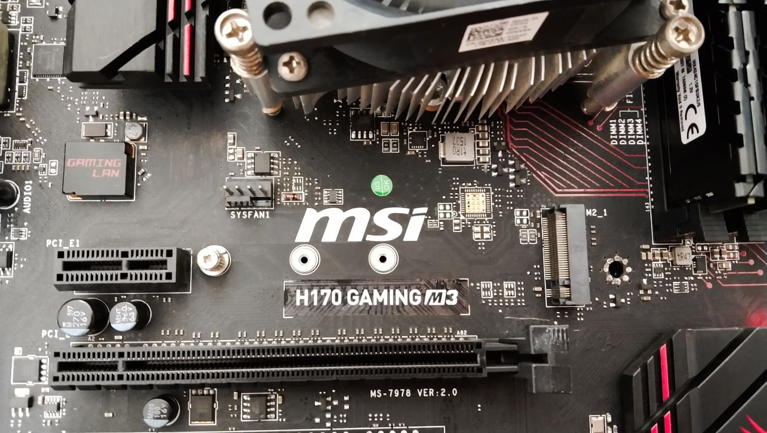 Motherboard Mainboard H170 Gaming M3 Mother Board MSI H170