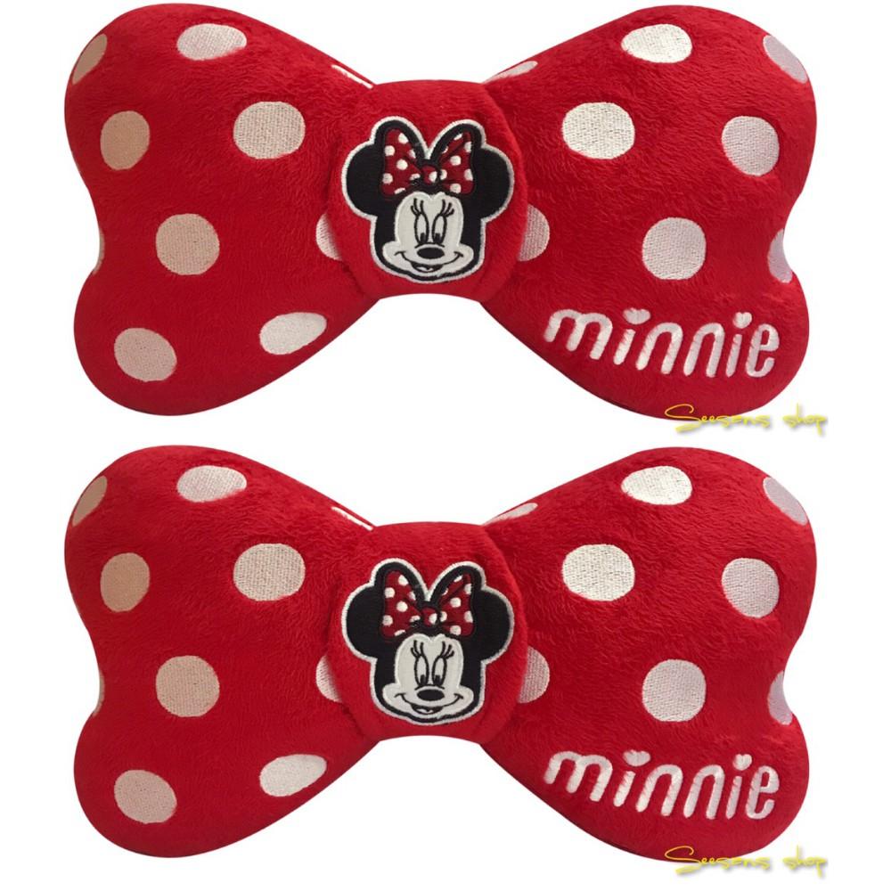 SALE!!! หมอนรองคอกระดูก minnie mouse  /แพ๊คคู่ ลิขสิทธิ์แท้ หมอนรองคอในรถ พกพาสะดวก สำหรับเดินทาง หมอนหนุนรองคอ ตัวยู U หมอนรองคอแบบพกพา โปรโมชั่น ราคาถูก เก็บเงินปลายทาง