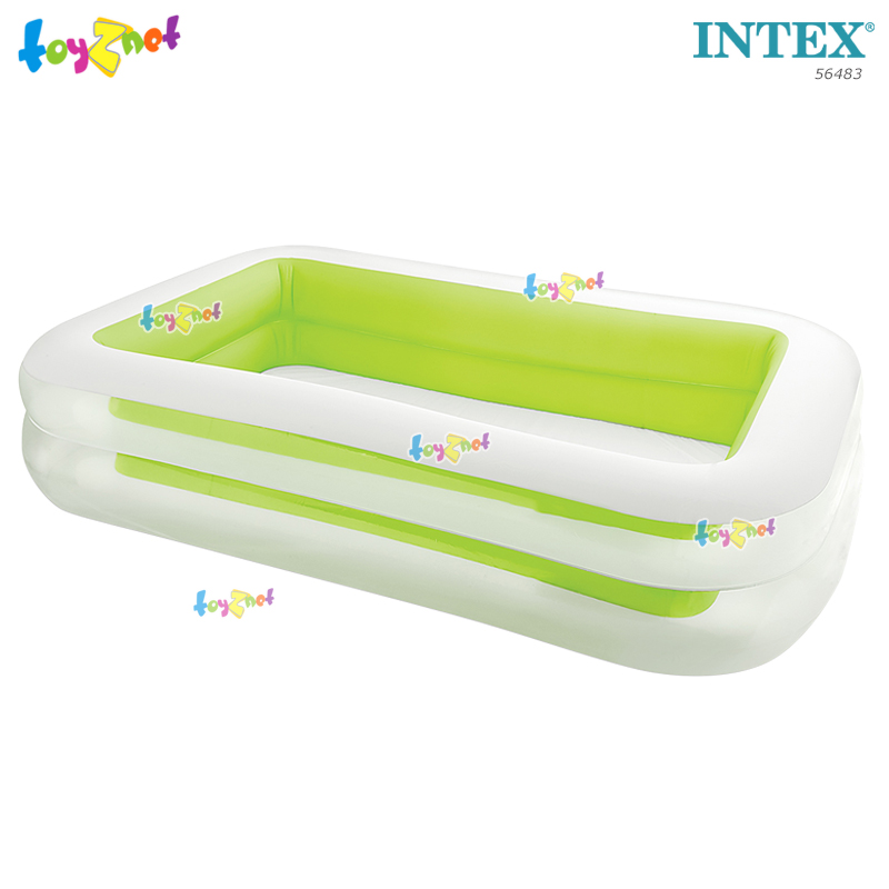 Intex ส่งฟรี สระน้ำเป่าลม สี่เหลี่ยม แฟมิลี่ 2.62x1.75x0.56 ม. รุ่น 56483