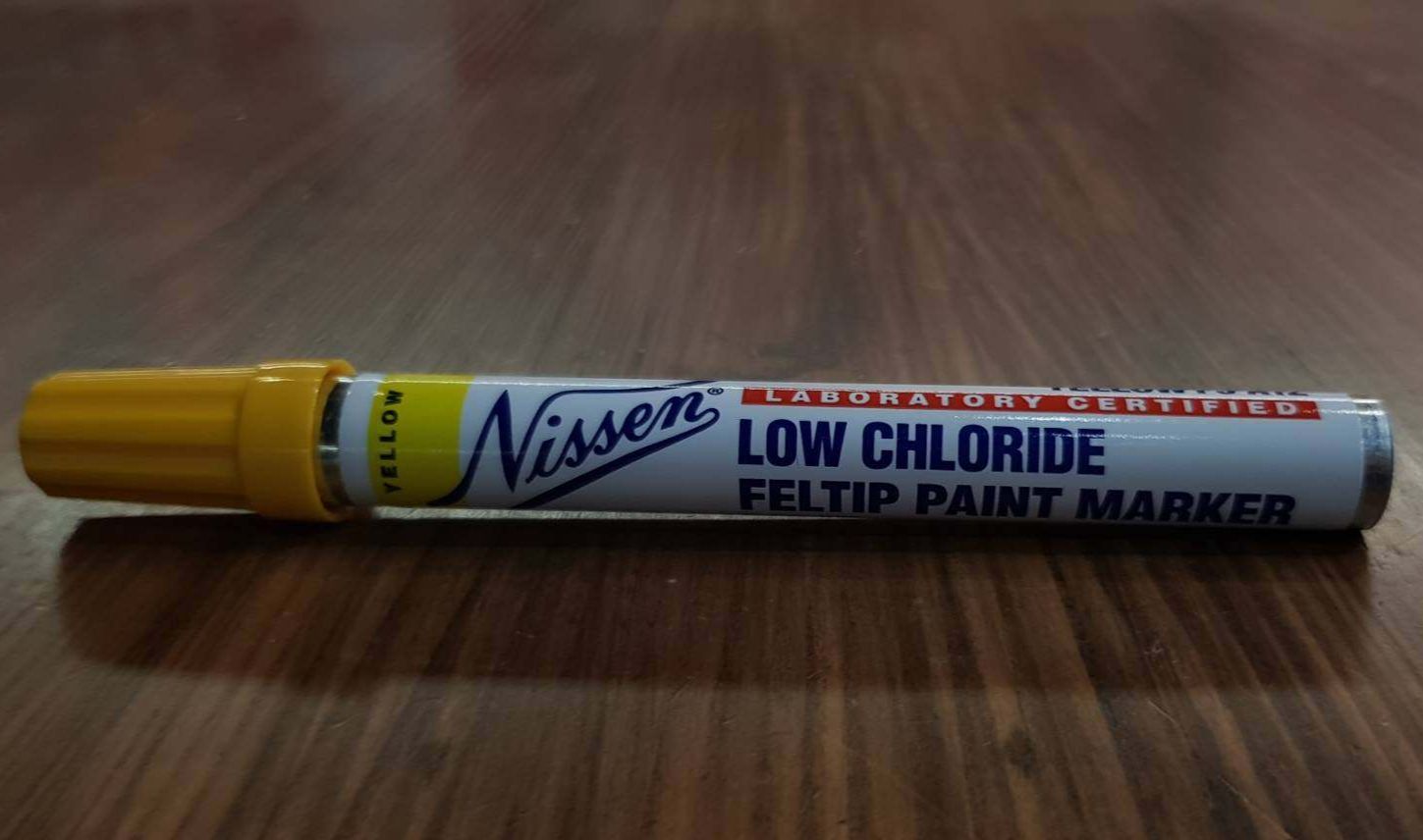 เมจิก สีขาว,สีเหลือง,สีเขียว,สีดำ NISSEN Low Chloride Feltip Paint