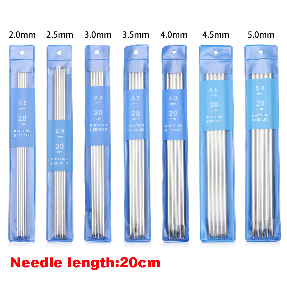 CBT 5Pcs/set Stainless Steel Yarn Sewing Accessories Craft Set Crochet  Hooks Knitting Tools Straight Knitting Needles Metal Crochet - moityu -  ThaiPick