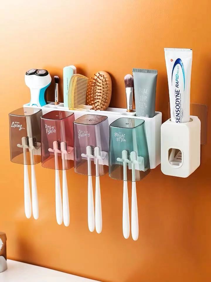 ชุดแปรงฟัน ชั้นเก็บของ ที่ใส่แปรงสีฟัน ยาสีฟันอัตโนมัติ ยาสีฟัน แปรงสีฟันอุปกรณ์ห้องน้ำ หิ้ง น้ำยาบ้วนปาก ชั้นวางแต่งหน้า ที่บีบยาสีฟัน ที่กดยาสีฟันที่แขวนแปรงสีฟัน ที่แขวนแปรงสีฟัน ตู้เก็บของใช้ ชั้นวางของ ที่เก็บแปรงสีฟัน ชั้นวางของในห้องน้ำ