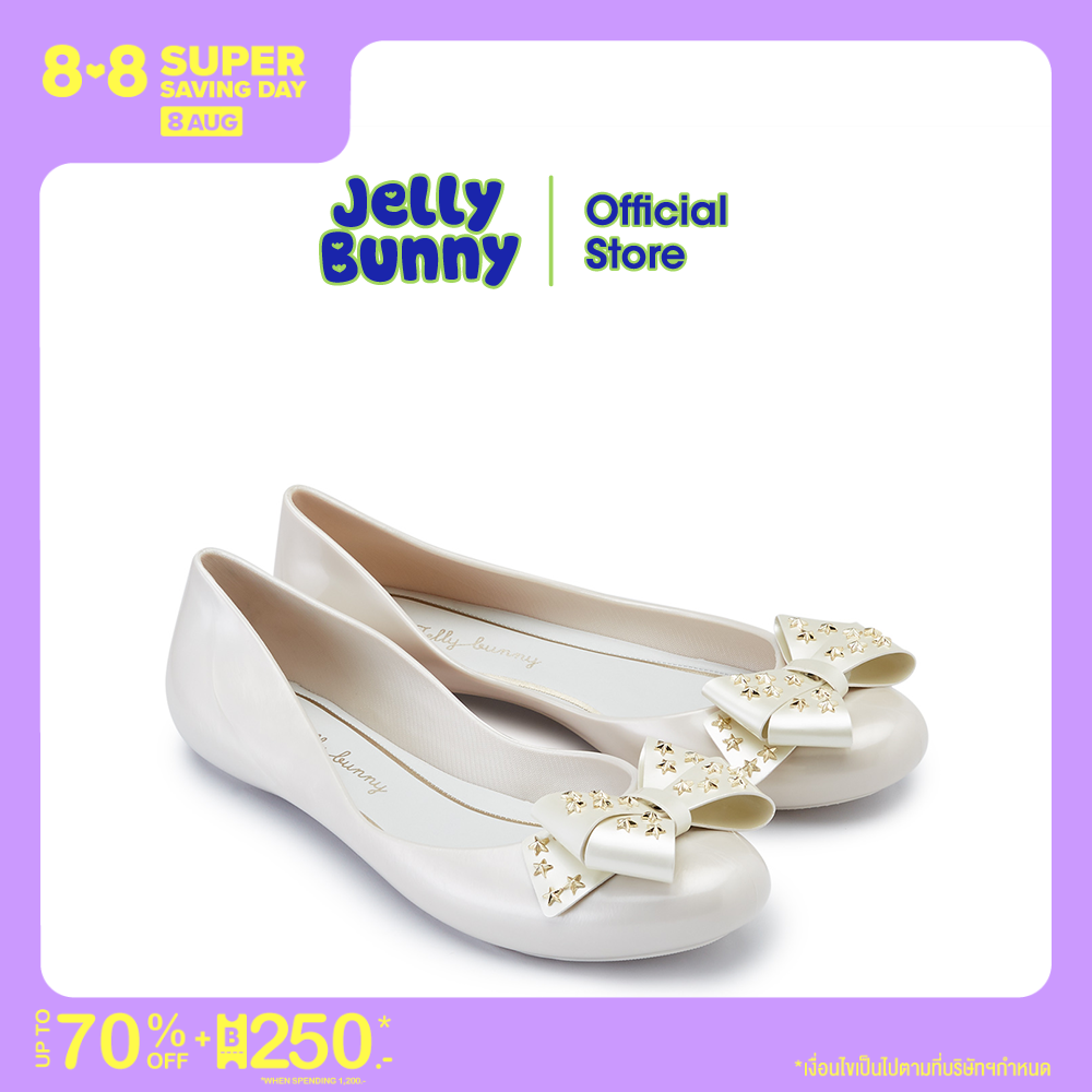 JELLY BUNNY MELINA SKY เจลลี่ บันนี่ เมลินา สกาย รองเท้าส้นแบน รองเท้าบัลเล่ต์ รองเท้าหุ้มส้น