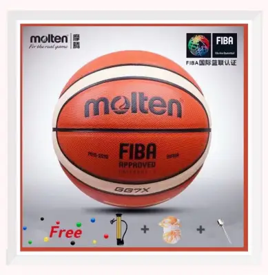 บาสเกตบอล Molten No. 7 Pu gg7x ตาข่ายเข็มลมและปัม original basketball outdoors