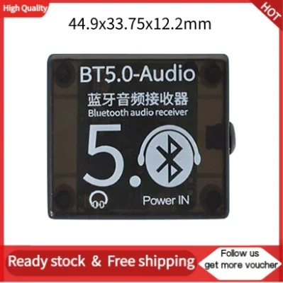 【FREE SHIPPING+IN STOCK】BT5.0 Audio Receiver MP3 Bluetooth Decoder Lossless Car Speaker Audio Amplifier Board with Case