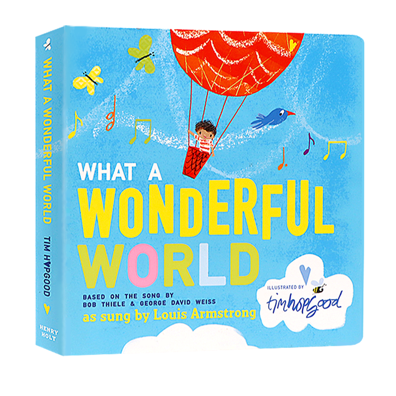 What a wonderful world English original picture book what a wonderful