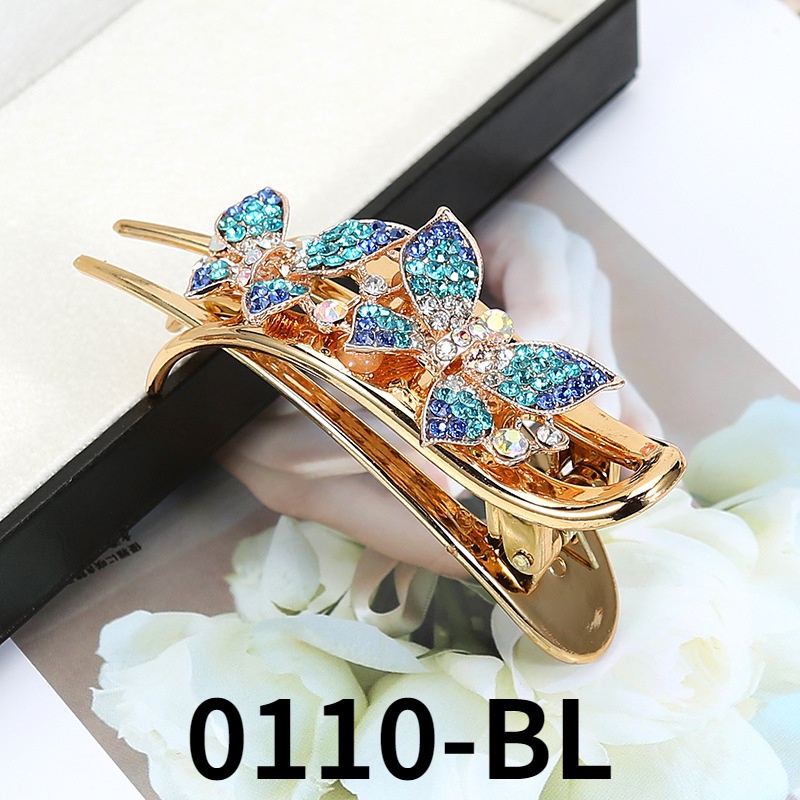 South Korea's new butterfly Rhinestone hairpin fashion colorful hair accessories