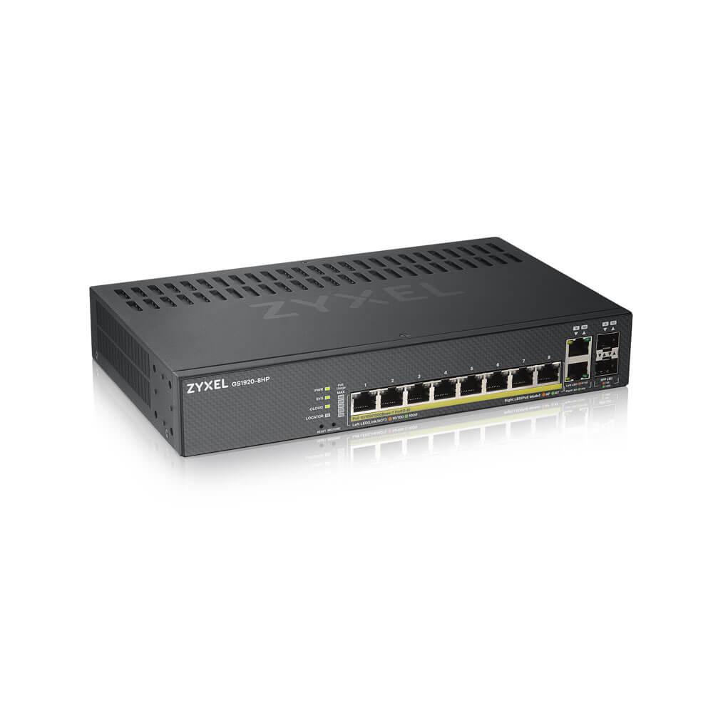Zyxel 8-port GbE Smart Managed PoE Switch (GS1920-8HPv2) ราคา 11,025 บาท*ส่งฟรี