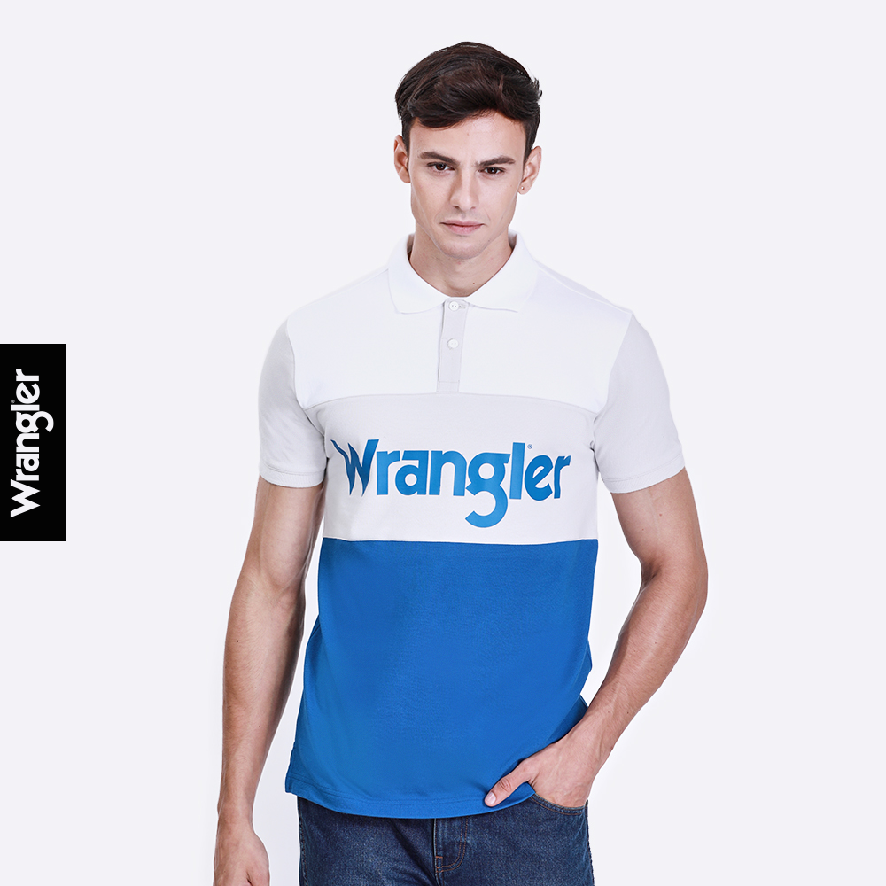 [NEW IN] WRANGLER เสื้อยืดโปโล ทรงพอดีตัว REGULAR FIT รุ่น WR S191R101 แรงเลอร์ เสื้อผ้าผู้ชาย เสื้อโปโล เสื้อยืด เสื้อ