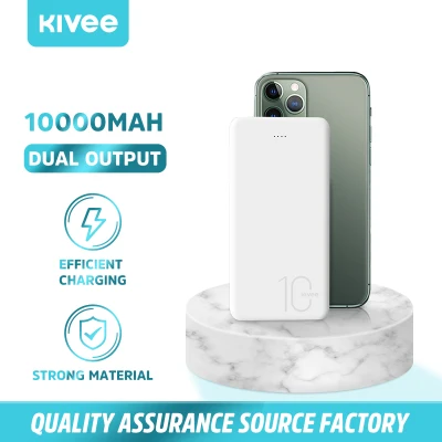 Kivee พาเวอร์แบงค์ เพาเวอร์แบงค์ Power Bank 10000mAh แบตสำรอง พาวเวอร์แบงค์ แบตเตอรี่สำรอง For iPhone Xiaomi Samsung iPhone Huawei