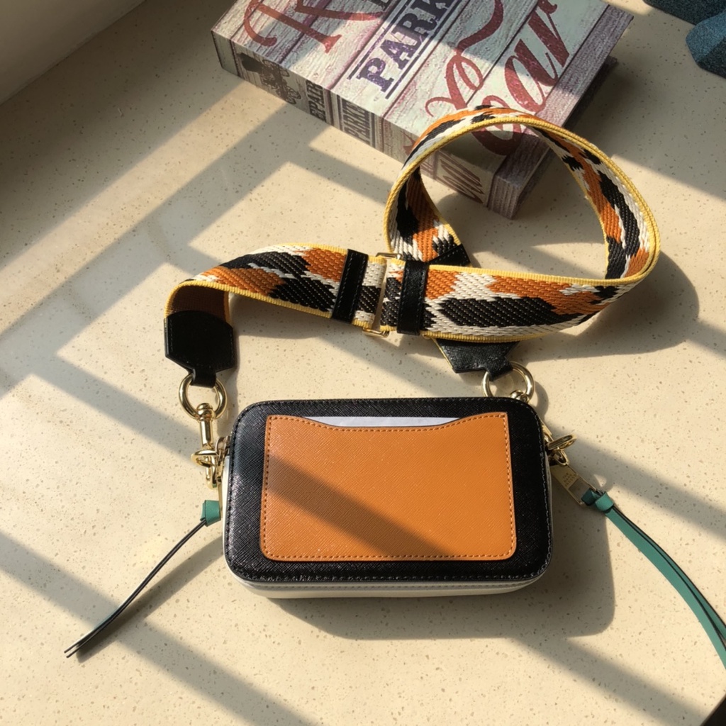 Marc Jacobs M0012007012 MJ The Snapshot Dual Zippers Camera Bag Shoulder Bag Crossbody Bag