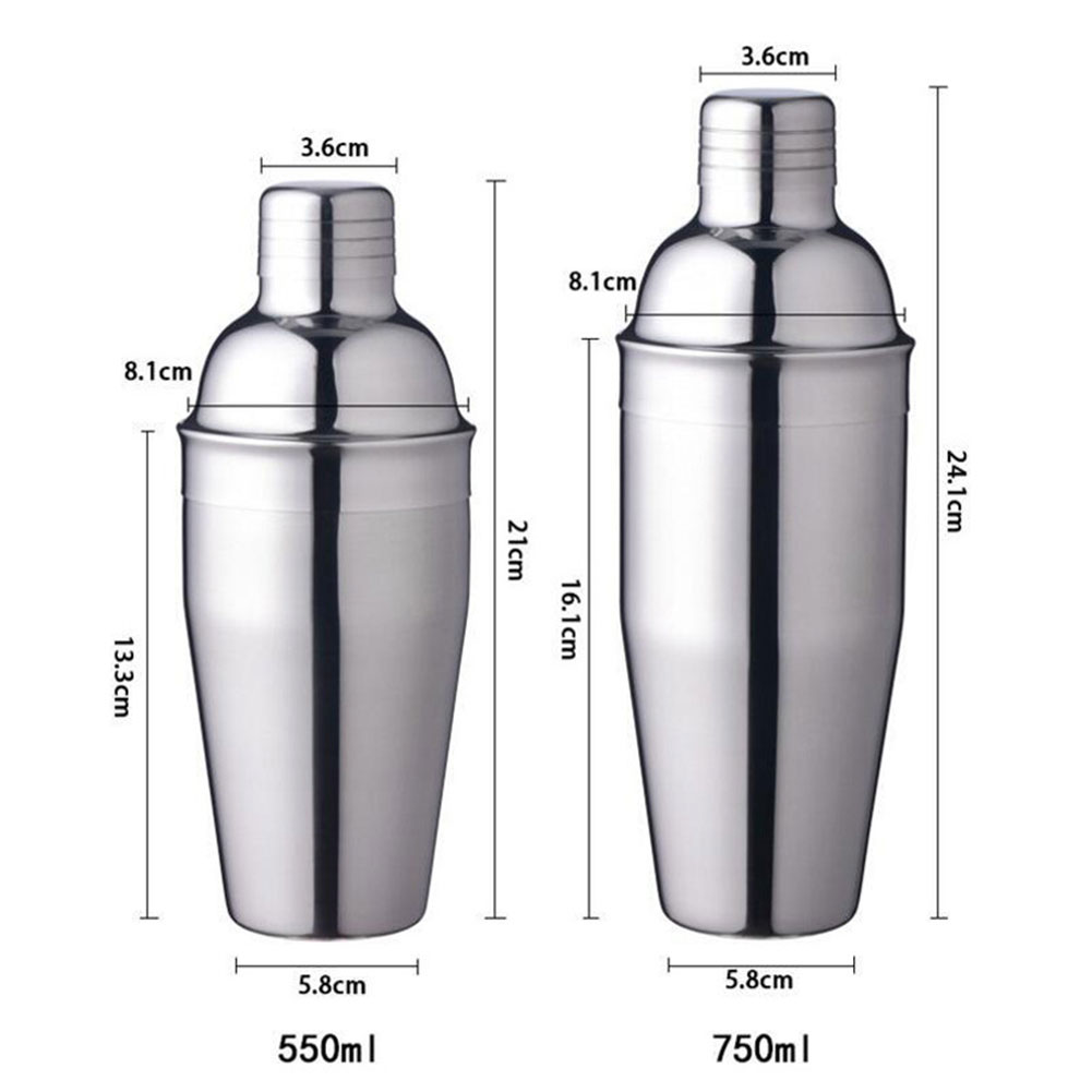 แก้ว เชคค็อกเทล Cocktail Shaker Stainless Steel Cobbler Shaker Pot ...