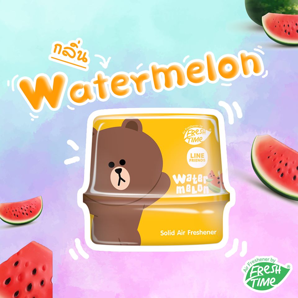FreshTime x LINE FRIENDS เฟรชไทม์ เจลหอม กลิ่นวอเทอร์เมลอน 180 ก. ...