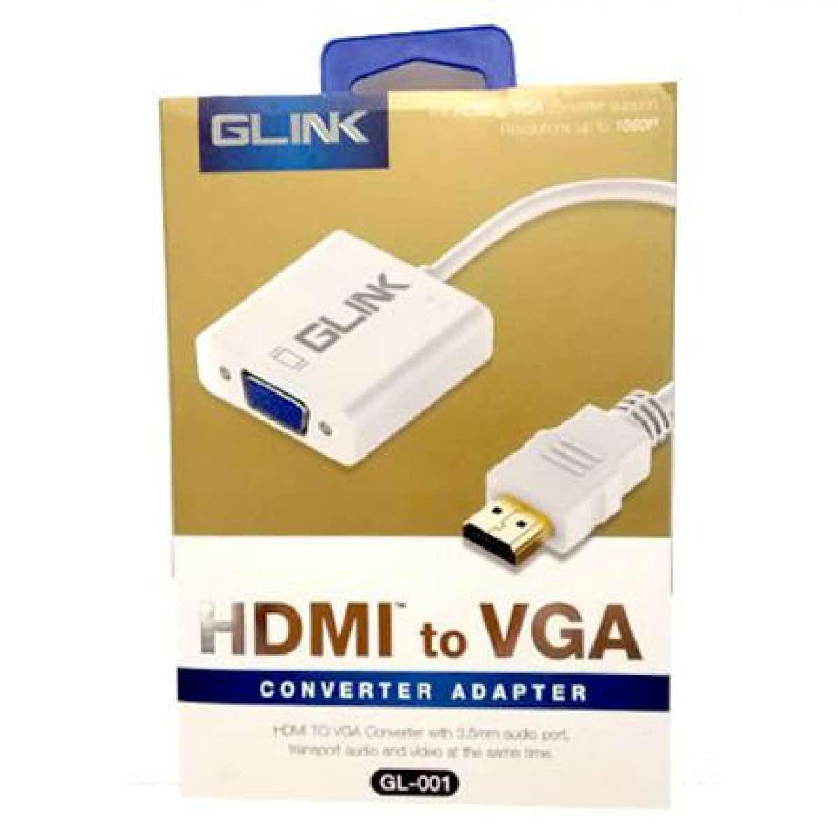 GLINK สาย HDMI to VGA Converter Adapter Lazada.co.th