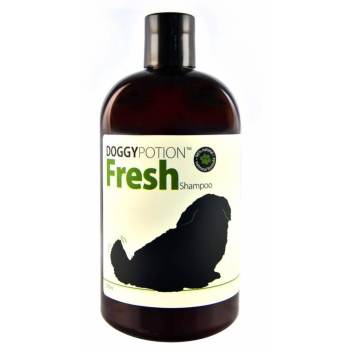 ราคา Doggy Potion แชมพูสุนัข สูตรoatmeal และbiotin กลิ่น Fresh (เย็นสดชื่น) บำรุงผิวหนัง และขน (500ml) รีวิว