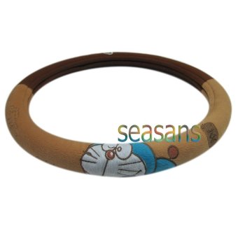 Doraemon Steering Cover ที่ครอบพวงมาลัย (Do น้ำตาล)