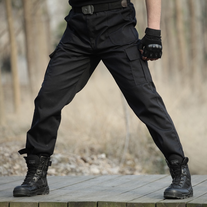 City Military Casual Cargo Pants Elastic Outdoor Army Trousers Men Slim  Many Pockets Waterproof Wear Resistant Tactical Pants