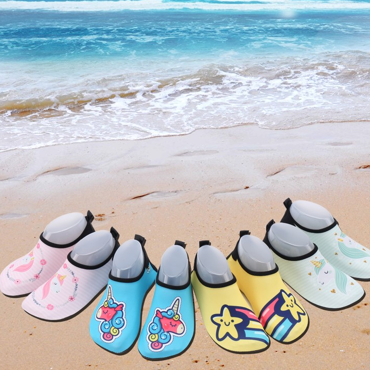 WIMPOOLFLOATS BA019 : รองเท้าเดินชายหาด รองเท้าดำน้ำ รองเท้ากันลื่น สำหรับเด็ก