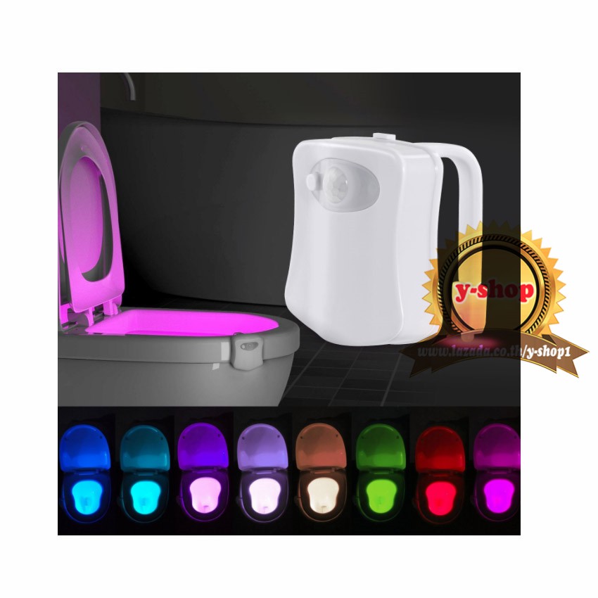 Motion Sensor light Toilet LED Light Bowl Automatic Bathroom Seat