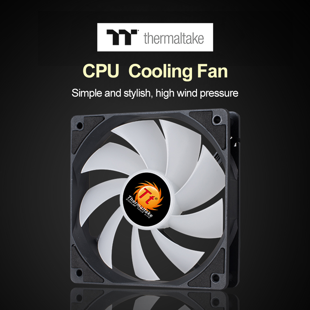 Thermaltake CPU Cooler 12cm Cooling Fan Silent 1000RPM 12V 4Pin RGB PC