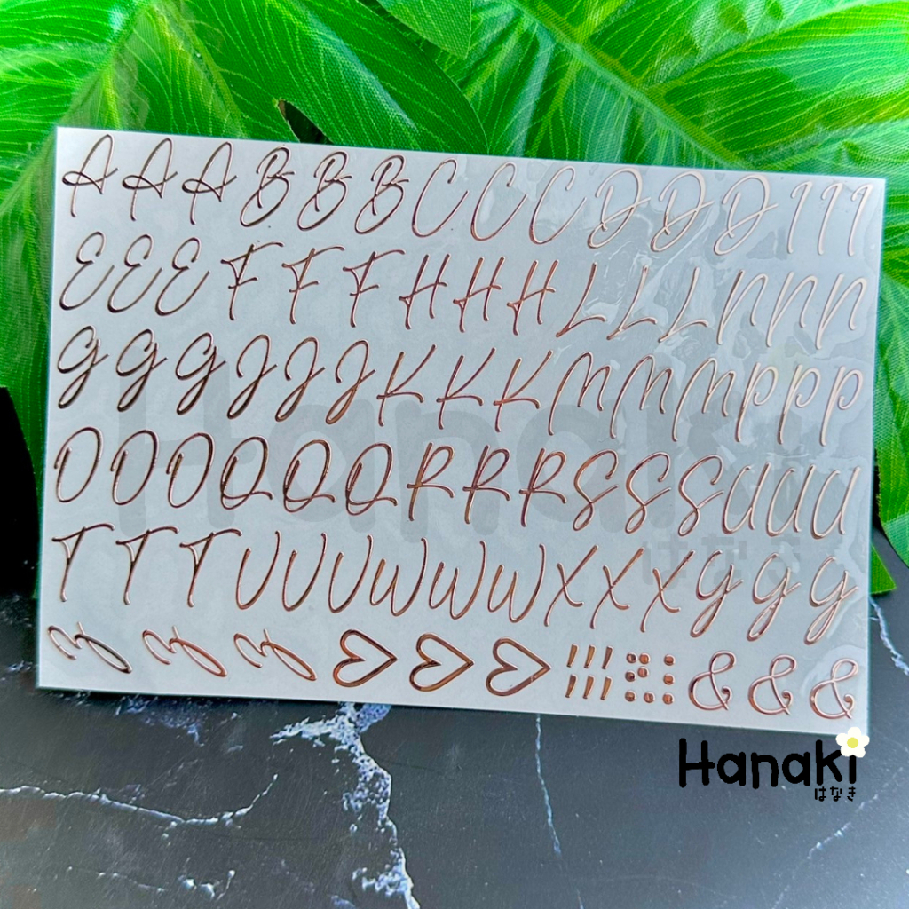 【พร้อมส่งจากไทย】สติกเกอร์ตัวอักษร สติกเกอร์ภาษาอังกฤษ ตัวเขียน ฟ้อน ...