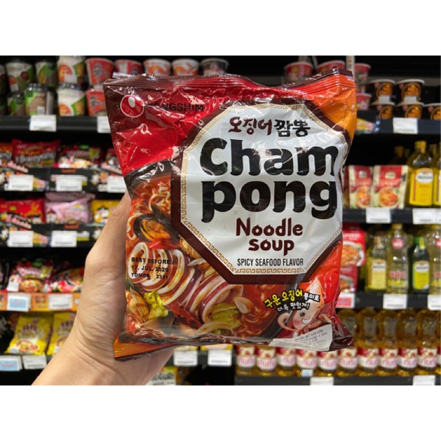 🔥 Nongshim จัมปง ราเมียน 124 กรัม นงชิม Champong Noodle รสปลาหมึก