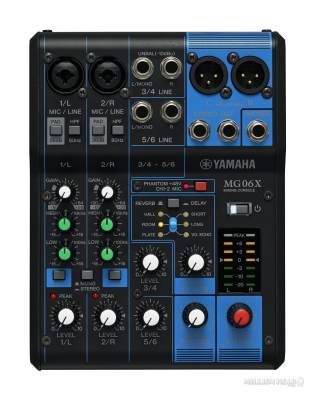 ดูภาพ YAMAHA : MG06X By Millionhead (มิกเซอร์แบบอะนาล็อก 6 แชนเนลพร้อม 2 พรีไมค์ ,ช่อง line input ,ช่องสัญญาณสเตอริโอ และ EQ , Digital Effects) <br/>เพิ่มเติม YAMAHA : MG06X By Millionhead (มิกเซอร์แบบอะนาล็อก 6 แชนเนลพร้อม 2 พรีไมค์ ,ช่อง line input ,ช่องสัญญาณสเตอริโอ และ EQ , Digital Effects)