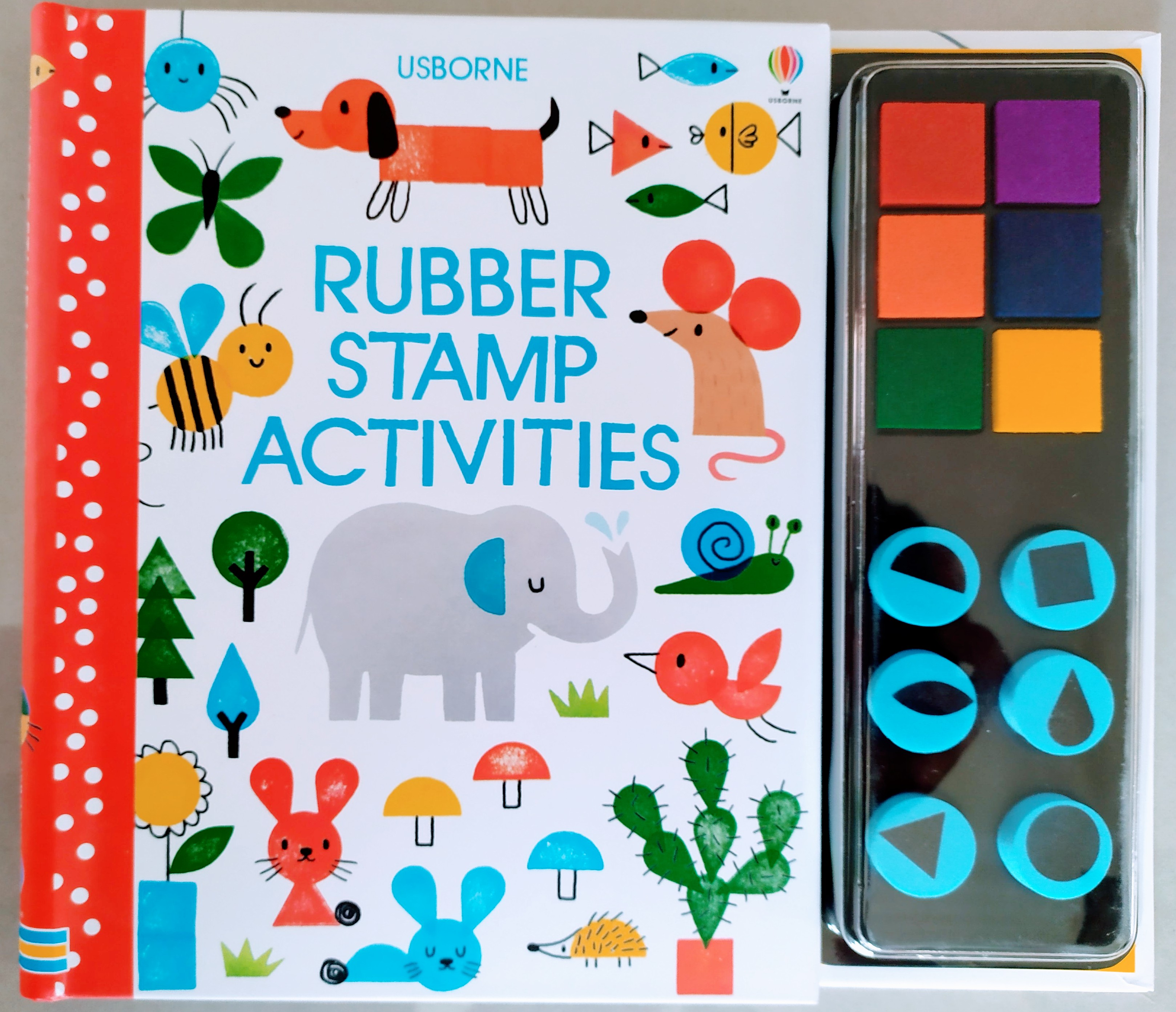 *Original* Usborne Rubber Stamp Activities Hard Cover Fingerprint English Book for Kid / กิจกรรม