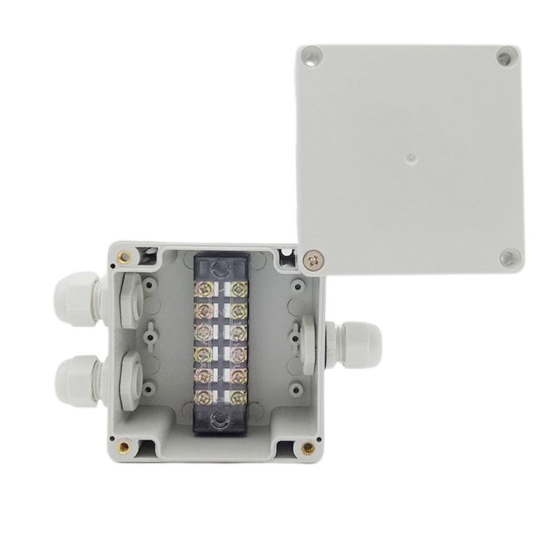 ✪Waterproof Enclosure Case Electrical Junction Box Connector Terminal Wire Cable 83x81x56mm