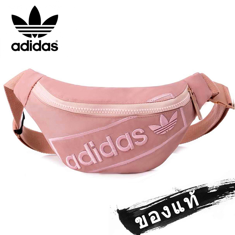 ADIDASclover อักษรปักลายกีฬาสบายๆป่ากระเป๋าคาดเอวกระเป๋าเอกสารผู้ชายของกระเป๋าสะพายไหล่