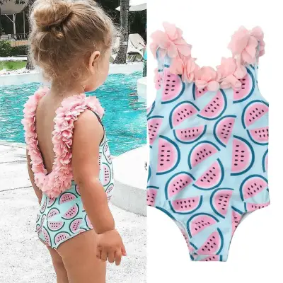Swim Wear Infant Baby Girls Watermelon Swim suit Bikini