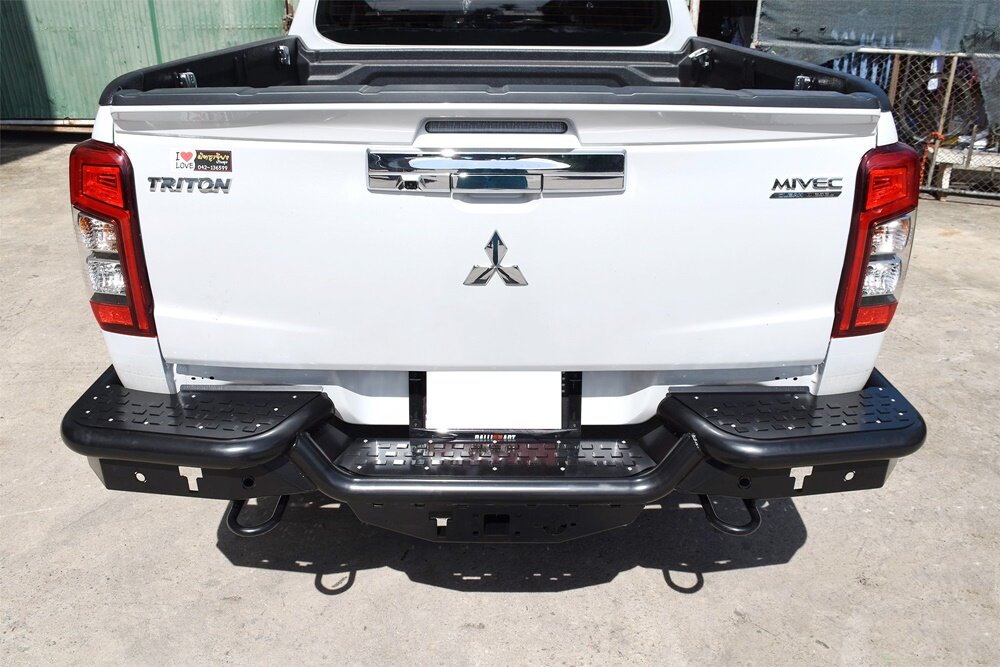 กันชนท้ายเหล็กหนา ไทรทัน 2015-2022 LW Off Road Rear Bumper for Mitsubishi Triton 2015- 2020 LW