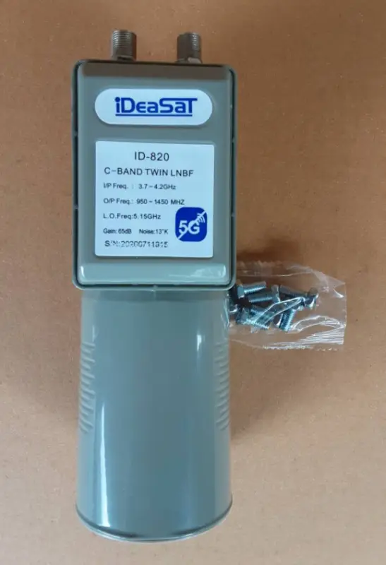 ภาพสินค้า(ไม่มีสกาล่าริง)หัวรับสัญญาณ iDeaSaT C-BAND รุ่น ID-820 (5G) 2 ขั้ว จากร้าน Time Satcom Ubon บน Lazada ภาพที่ 5