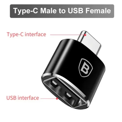 ถูก/แท้Baseus OTG หัวแปลง Adapter TYPE C Male to USB & Micro Female อะแดปเตอร์ อแดปเตอร์ 2.4A