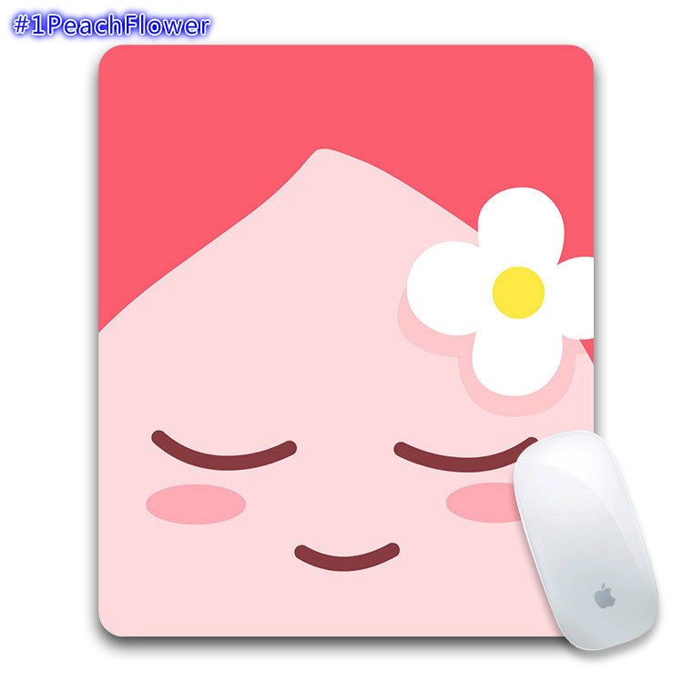 Super cute Mouse pad แผ่นรองเมาส์ Peach