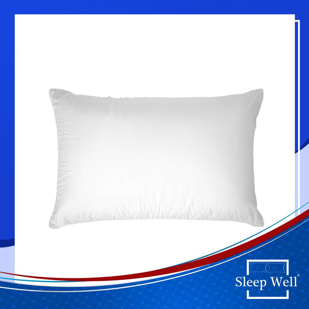 (Promotion+++) sleepwell_clearlance หมอนโรงแรม หมอนหนุนไมโครไฟ SleepHappy Microfiber Pillow ราคาถูก หมอน ผ้าห่ม หมอน ยางพารา หมอน สุขภาพ หมอน อิง