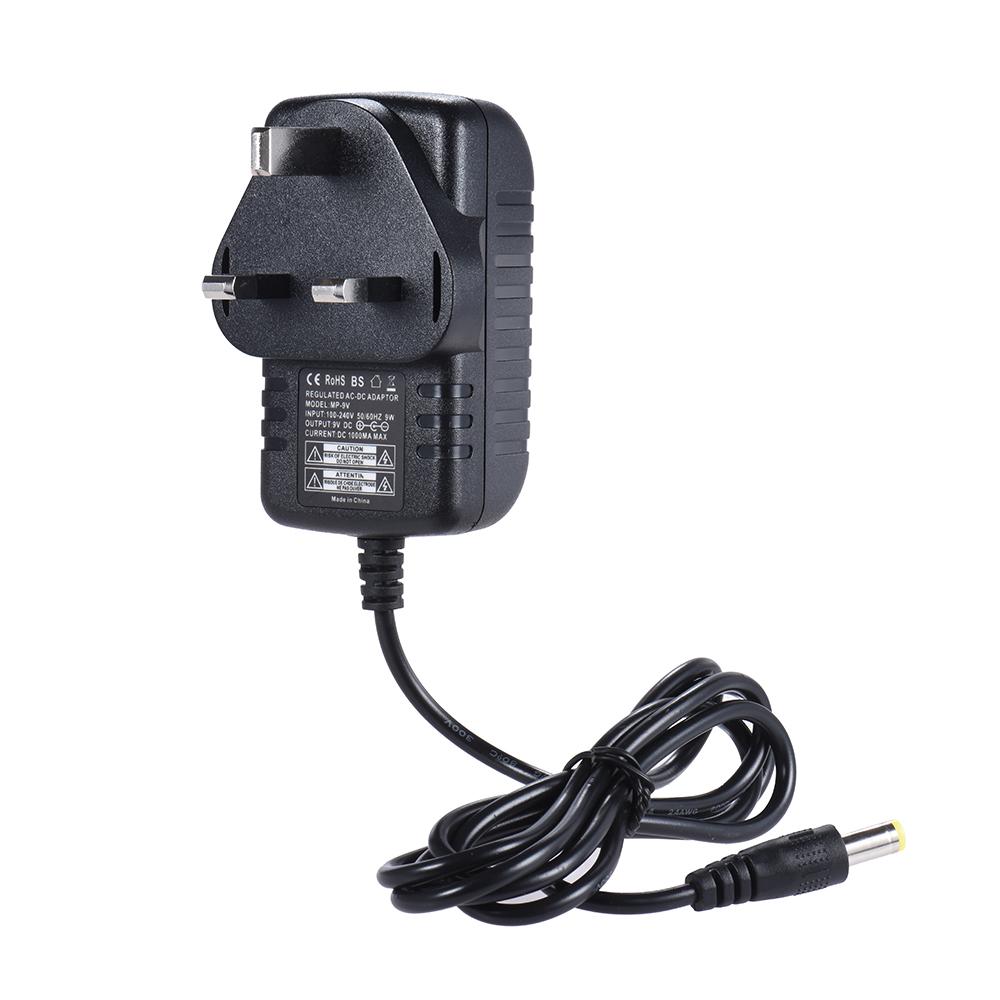 [ammoon]quà bí mật 9V DC 1000mA 5 Way Guitar Effect Power Supply Adapter Cable Negative Inside Positive Outside