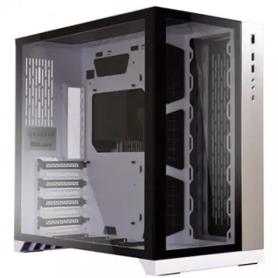 Lian Li O11 Dynamic Mid Tower Case fits E-ATX with Tempered Glass White (PC-O11DW)