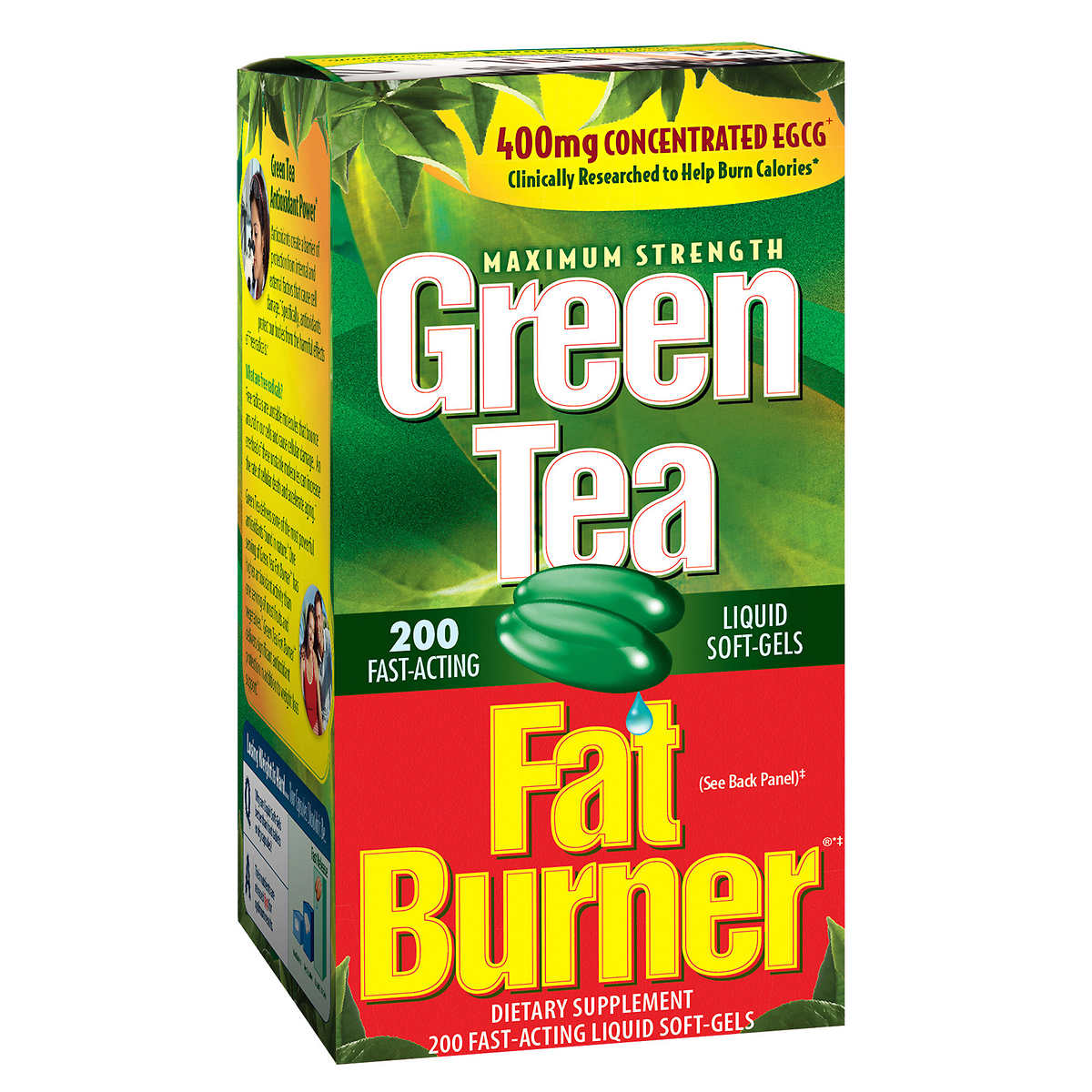 Green Tea Fat Burner Exp. 02/2023 Concentrate Extract 400 mg EGCG 200 เม็ด