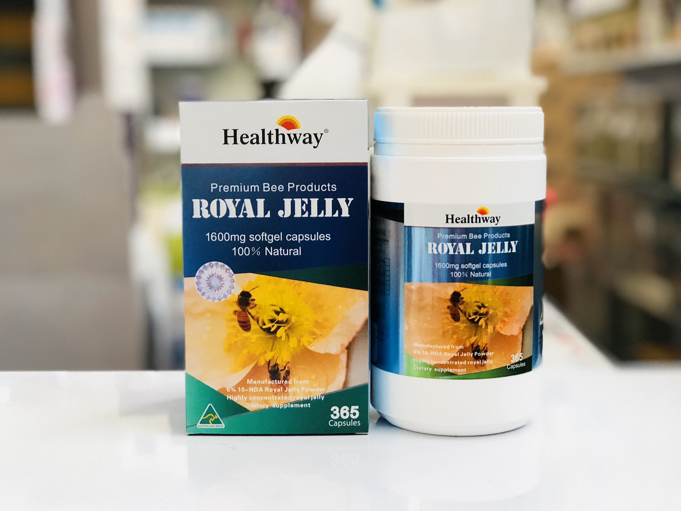 ราคา Healthway Royal Jelly 6 1600 Mg นมผ งเฮลล เวย พร เม ยม 365 ซอฟเจล 1กระป ก Tessa Good Health