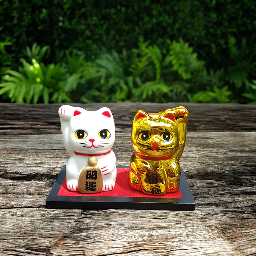 Deccool แมวกวัก แมวนำโชค Lucky Cat Maneki Neko เรียกลูกค้า - Puket Stores