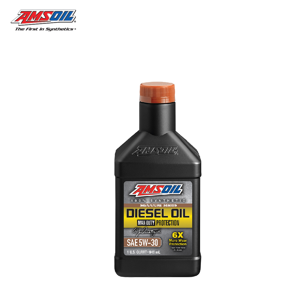 Amsoil Signature Series Max-Duty Synthetic Diesel Oil น้ำมันเครื่องสังเคราะห์แท้ เครื่องยนต์ดีเซล ความหนืด 5W-30 ขนาด 0.946 L. ขนาด 0.946 L.