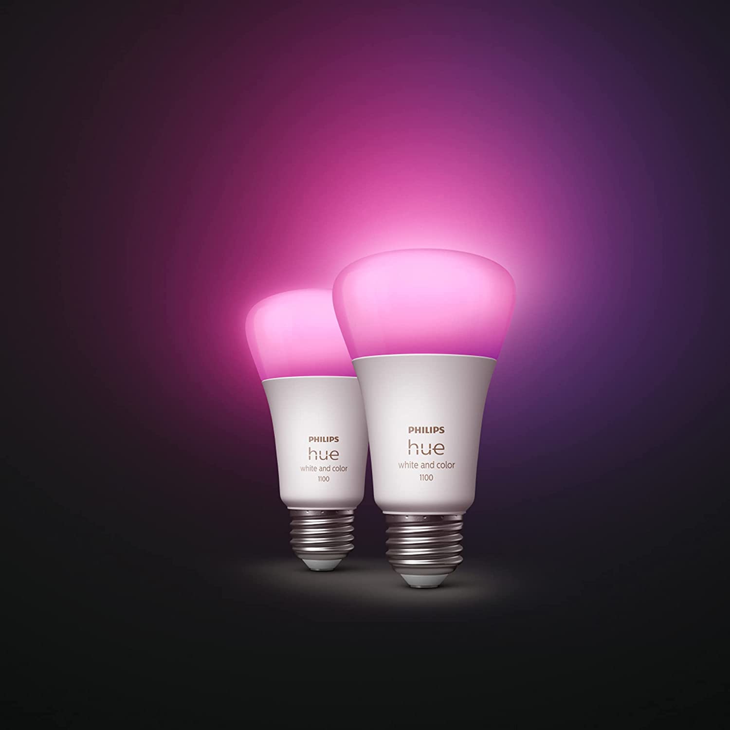 Philips Hue White and Color A19/E26 Smart LED Bulb, 75W, 1100