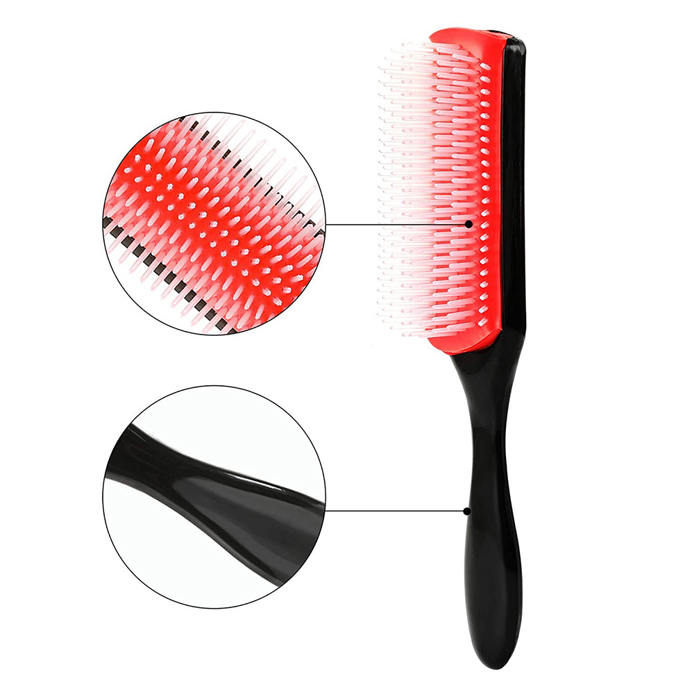 Denman Brush Hair 9 Rows Detangling Hair Brush Denman Detangler Hairbrush Scalp Massager 4906