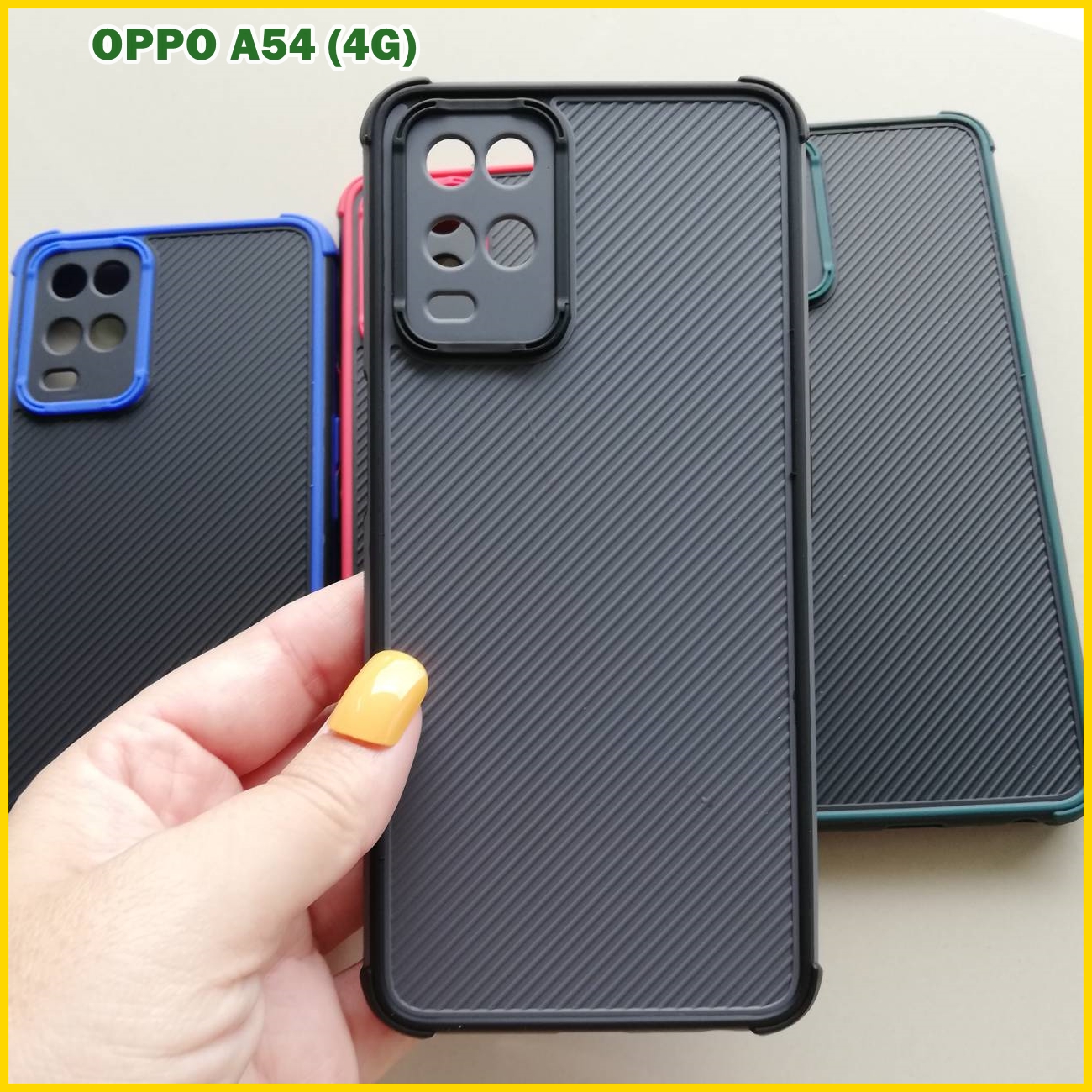Case OPPO A54 (4G) เคส TPU กันกระแทก จอ นิ้ว ขอบนิ่ม ลายแคฟ