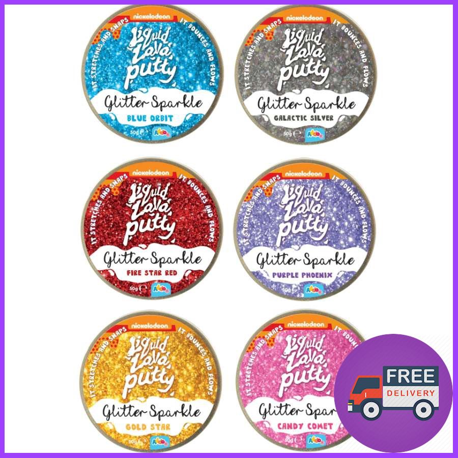 CLICK !! Silly Putty Glitter Liquid Lava Putty (918604) สินค้าคละสี