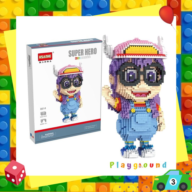 ของเล่นตัวต่อ นาโน อาราเล่ ไซส์ใหญ่ Hsanhe Nanoblock Arale Size XXL