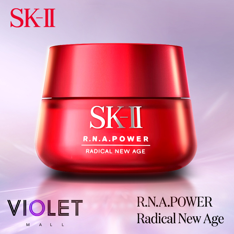 SKII / skii / sk2 R.N.A.ครีมบำรุงผิวหน้าขวดสีแดง Muscle Source Repair Firming Essence Cream 80g Anti-wrinkle Brightening Moisturizing and Fading Fine Lines-