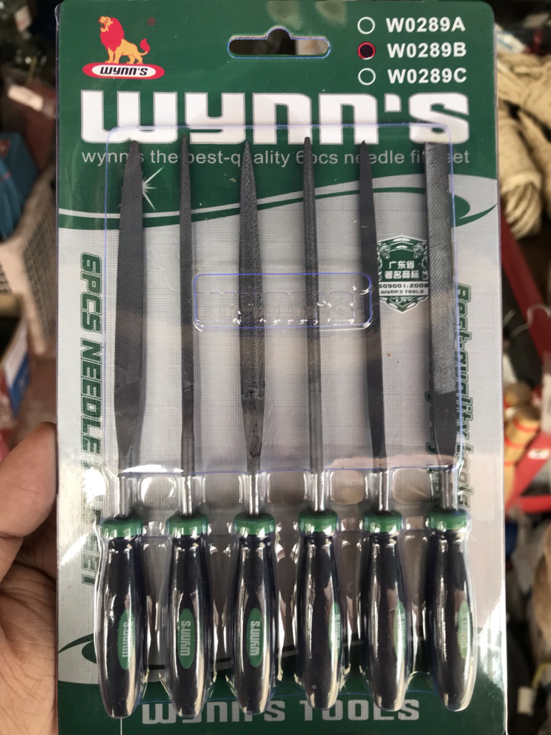 WYNN'S ชุดตะไบ หางหนู 6ตัวชุด 4X160mm รุ่น W0289B